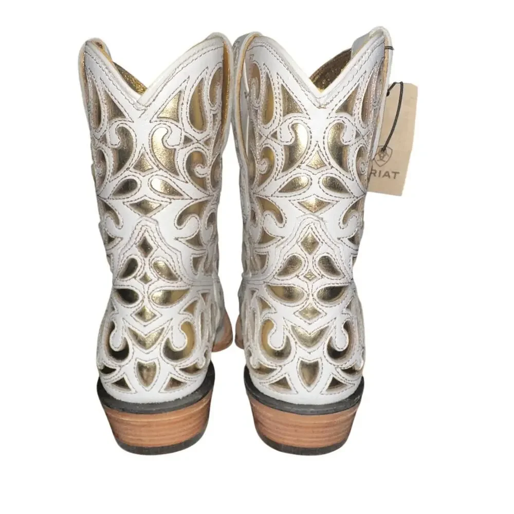 NWOB ARIAT WOMEN'S VALENTINA WESTERN BOOTIES - SNIP TOE Sz 7